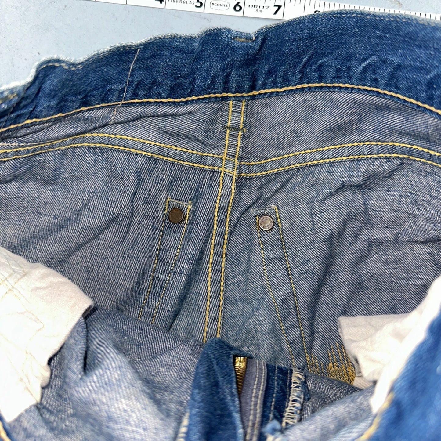Levis 701 Big E Vintage 50s Redline Hidden Rivets USA 1950s Jeans 501 Act 26x29