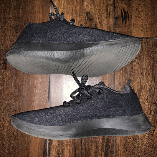 Allbirds Wool Runners WR Womens 6 US Black Gray Merino Wool Casual Shoes Running