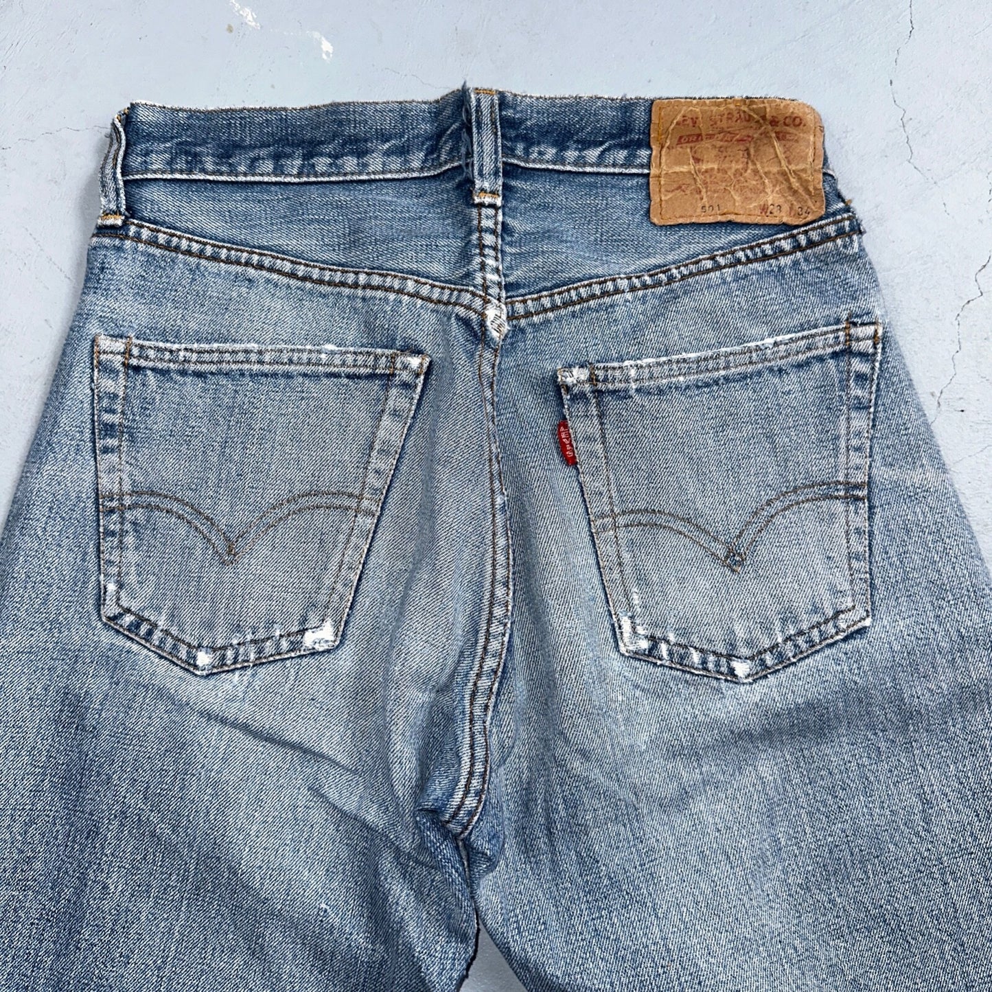 Levis 501 Big E Vintage 60s Redline Selvedge USA XX 1960s Jeans 28x34 Act 25x30