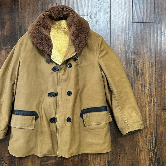 VTG 1930s 1940s USMC Deck Jacket 42 USN US Military 30s 40s Transport Mackinaw