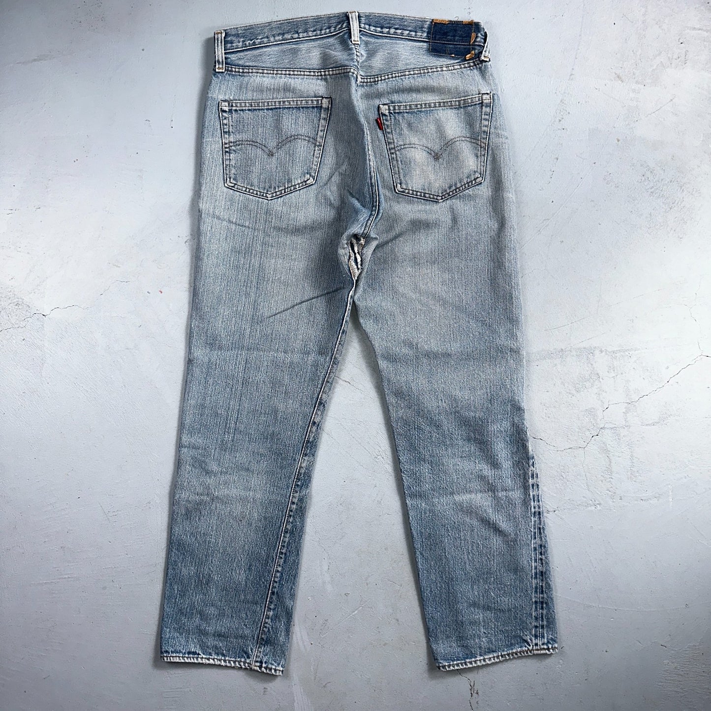 Levis 501 Vintage 80s Redline Selvedge USA XX Jeans Light Wash 36x36 Act 34x30