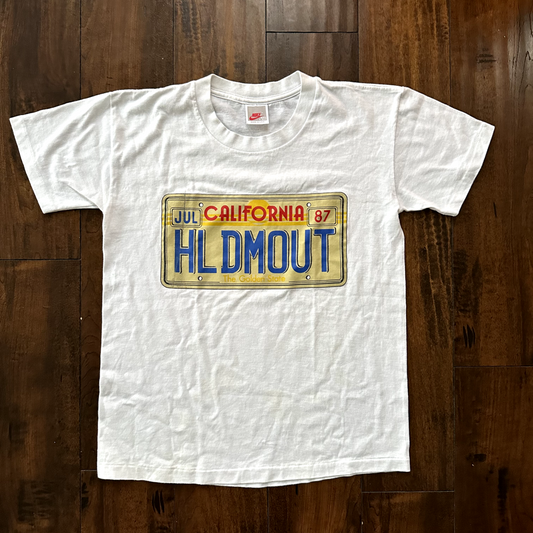 Nike License Plate California Vintage T Shirt USA 80s Grey Tag Rare Travel Rap