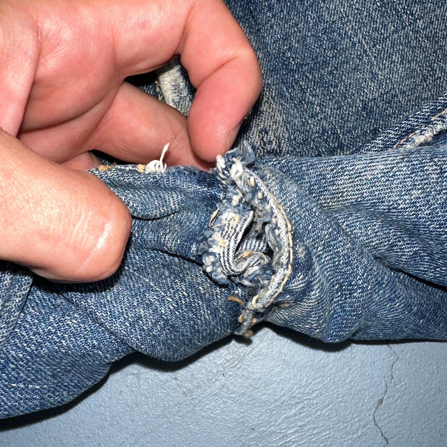 Levis 501 XX Big E Vintage 40s Redline Selvedge USA XX 1940s 50s Jeans 29x28