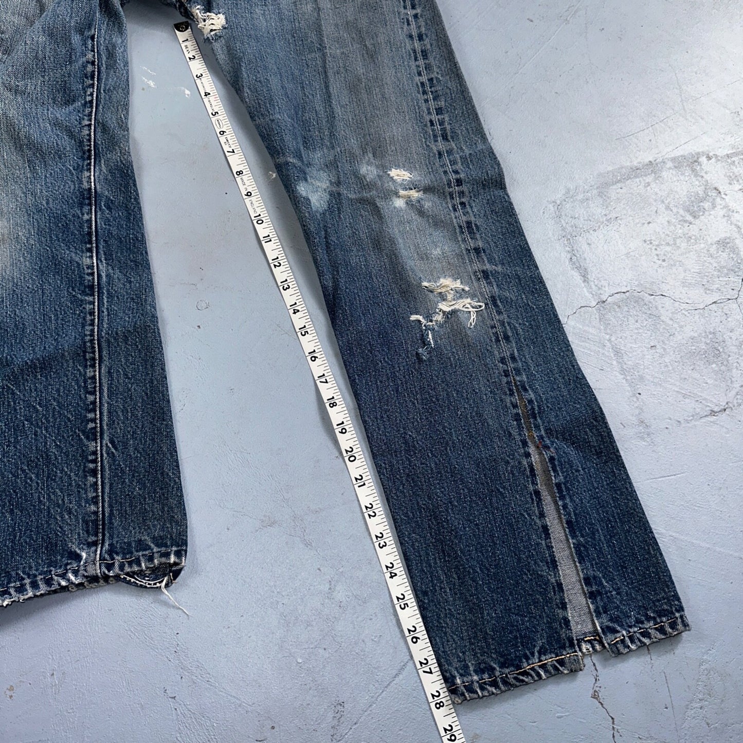 Levis 501 Big E Vintage 60s Redline Selvedge USA XX 1960s Jeans 66 Act 28x28