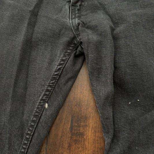 Levis 514 Straight Leg Jeans Men's 33x32 Mid Rise Slim Denim Black 30x29 Vtg