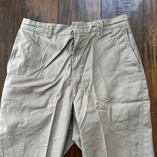 VTG 60s Brown Dress Pants Trousers Talon Fly Size 26x29 1960s Slacks Light