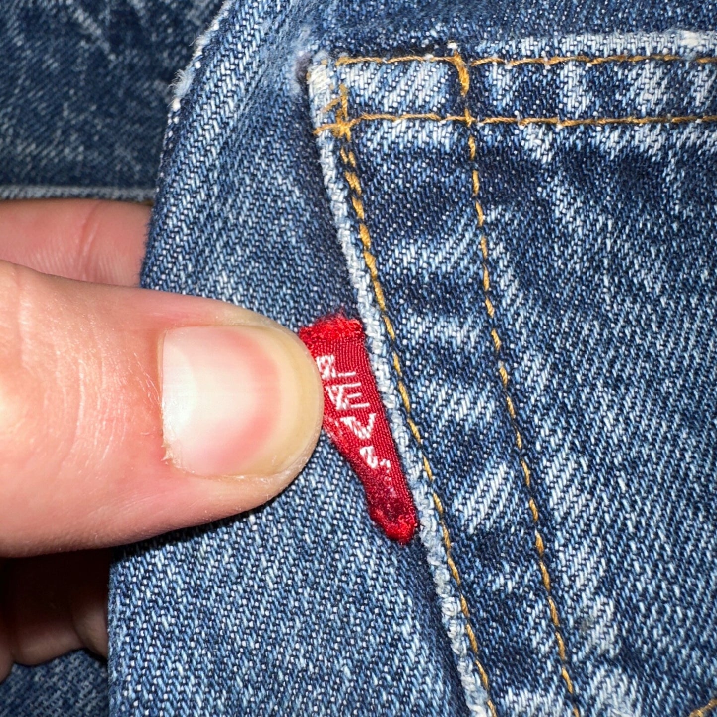 Levis 501 Big E Vintage 60s Redline Selvedge USA XX 1960s Jeans 28x32 Act 26x28