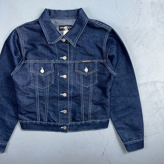 Vintage 1980s Parkers Jeans Women's Small Denim Jacket 80s Dark Type 3 Trucker