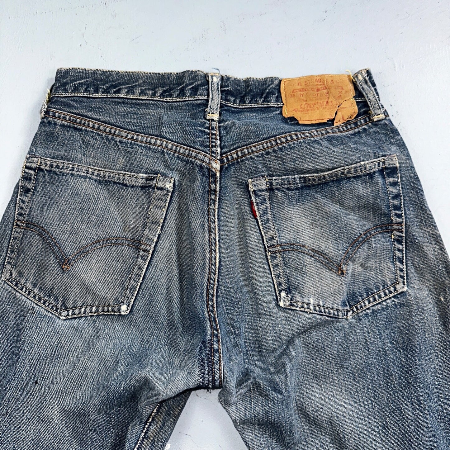 Levis 501 Big E Vintage 60s Redline Selvedge USA XX 1960s Jeans Act 28x28