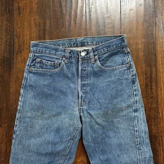 Levis Vintage 80s Redline Selvedge USA 501 XX Jeans 66 70s 32x34 Act 30x26