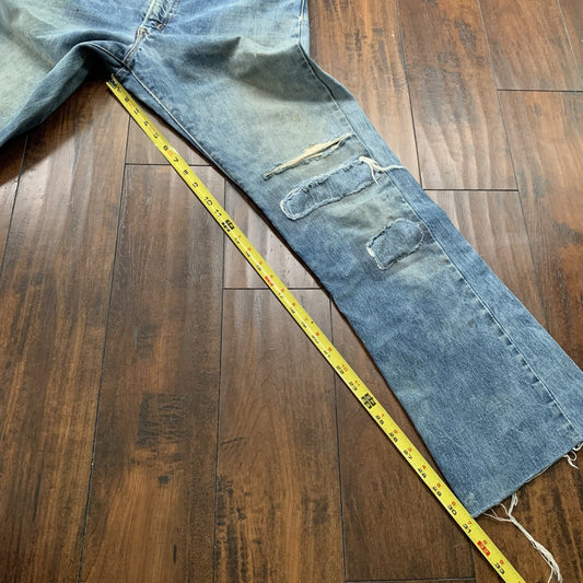 Levis 517 XX Vintage 70s Denim Jeans 501 35x31 Orange Tab Boot Cut