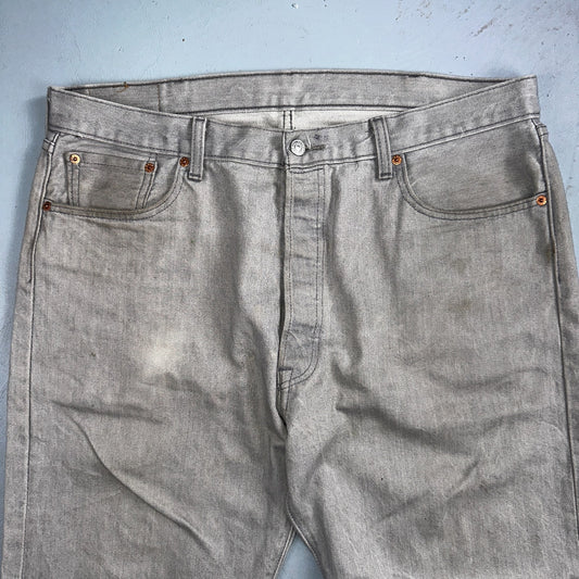 Levis 501 Vintage Y2K XX Straight Leg Jeans 40x30 Gray Wash 2000s Act 38x27