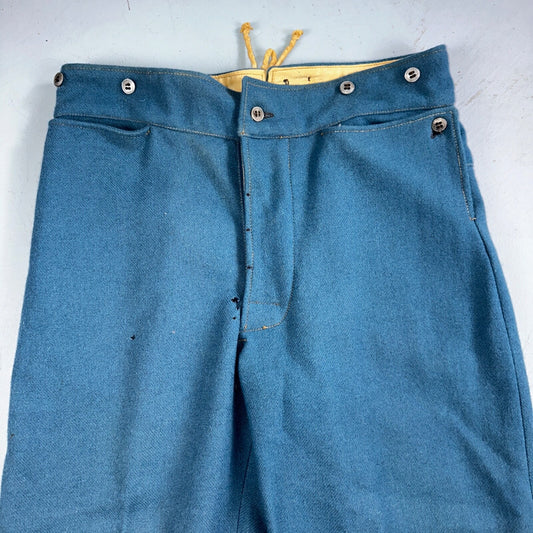 C&D Jarnagin Civil War Reenactment Uniform Sky Blue Wool Pants WWI Rare 38