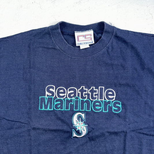 Seattle Mariners Crable Sportswear VTG T Shirt MLB Baseball 90s Single Stitch