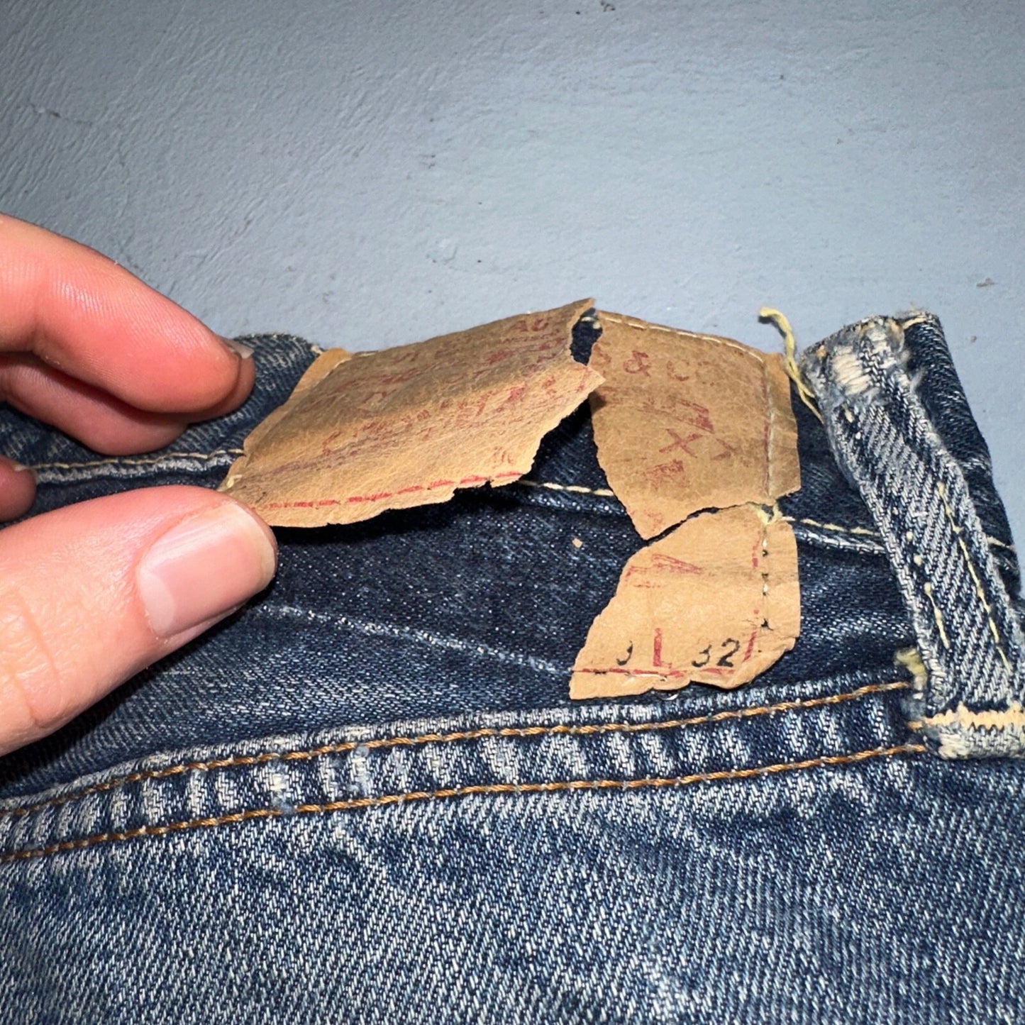 Levis 501 Big E Vintage 60s Redline Selvedge USA XX 1960s Jeans Act 28x28