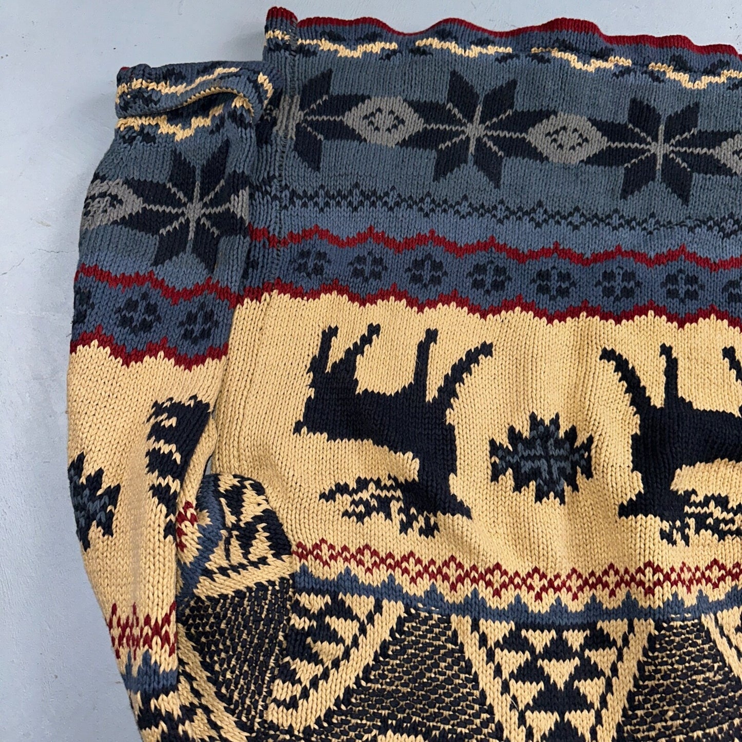 Polo Ralph Lauren Vintage 90s Hand Knit Polo Country Jacket Cardigan Small Shawl