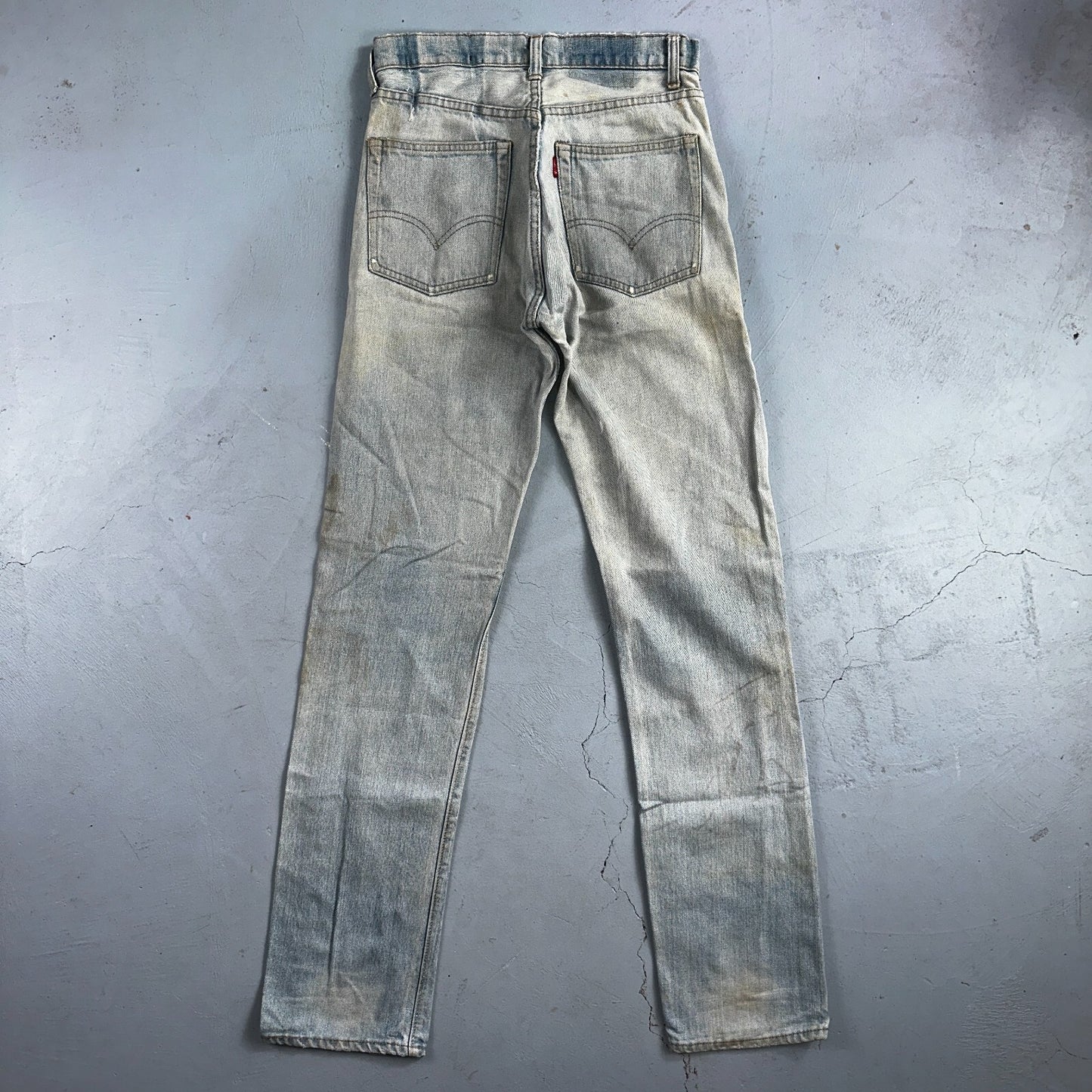 Levis 505 VTG 70s SS Redline Selvedge USA XX Jeans Light Wash Talon Act 29x34