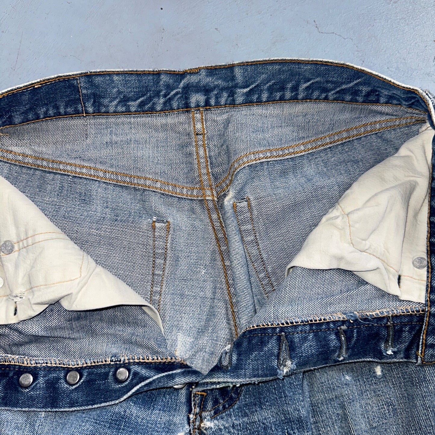 Levis 501 Big E Vintage 60s Redline Selvedge USA XX 1960s Jeans 66 Act 28x28
