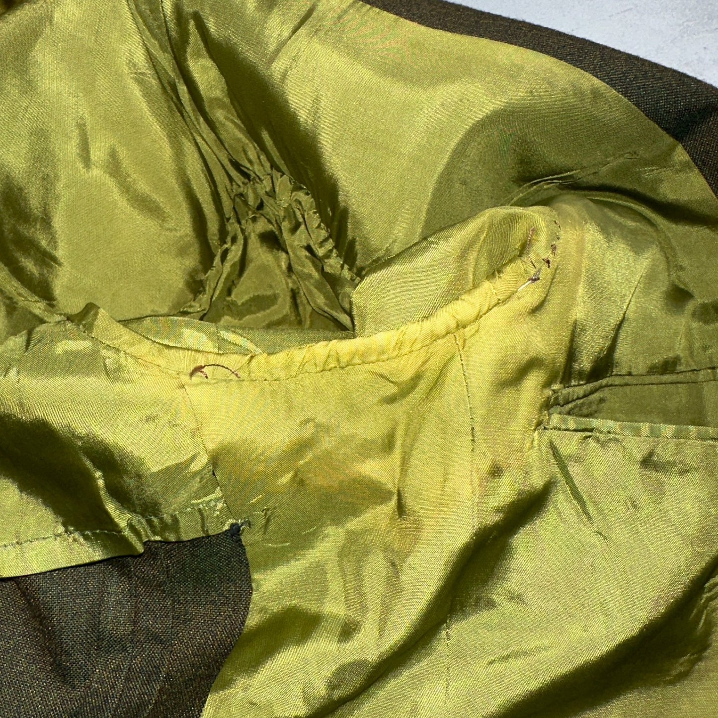 1960s Avocado Green Blazer Sport Coat Mens 44 Suit Jacket VTG Union 60s J&F