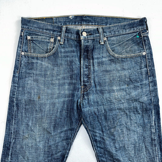 Levis 501 Vintage Y2K XX Straight Leg Jeans Blue Med Wash 33x34 Act 34x32