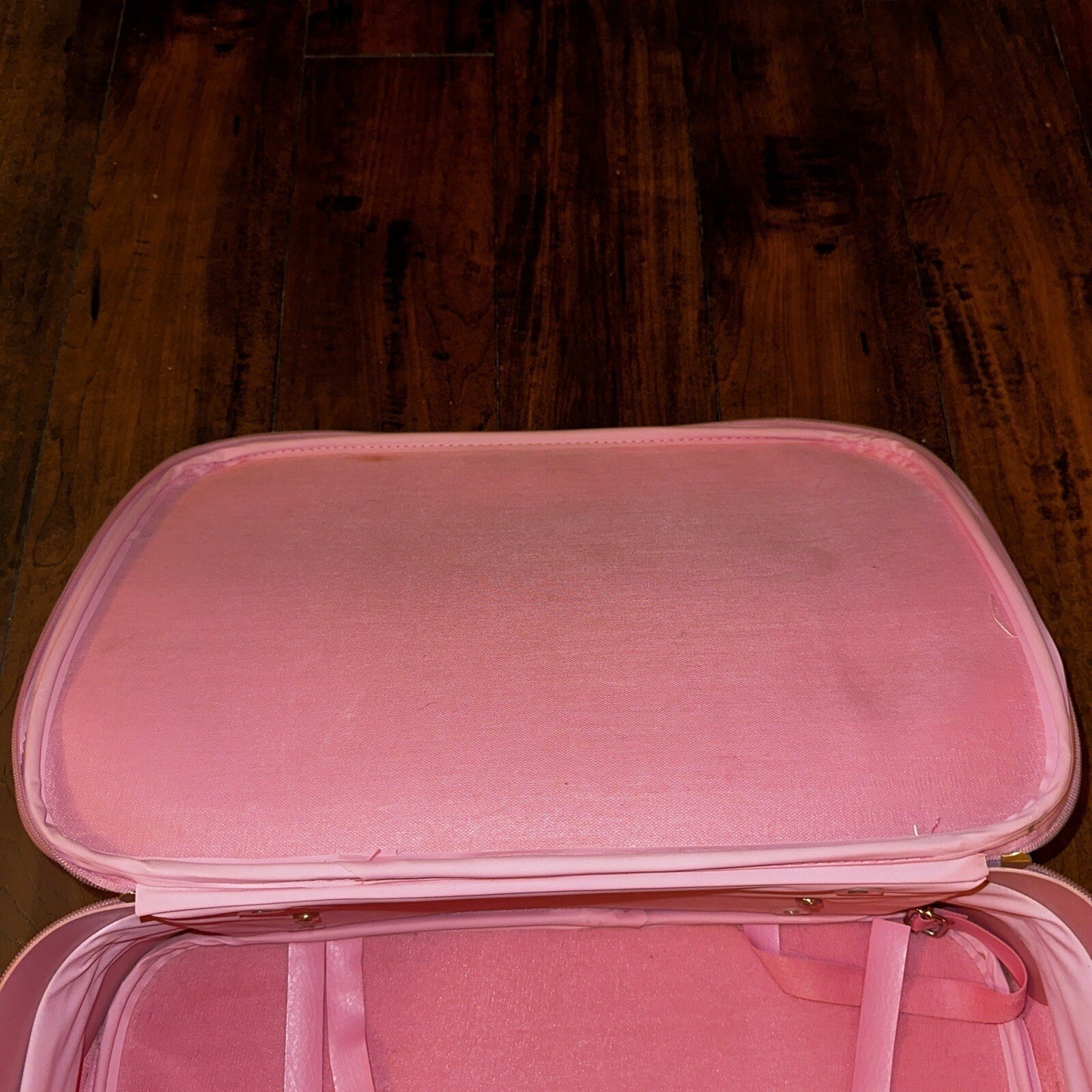 Vintage Childrens Pink Suitcase Just Visiting Grandmas House Girls Travel Cute