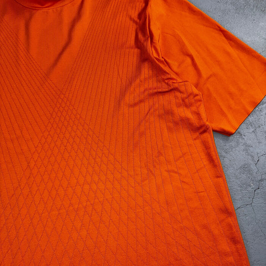 Nike Tiger Woods Polo Shirt Mens L Golf TW Performance Sun Orange VTG 90s Y2K