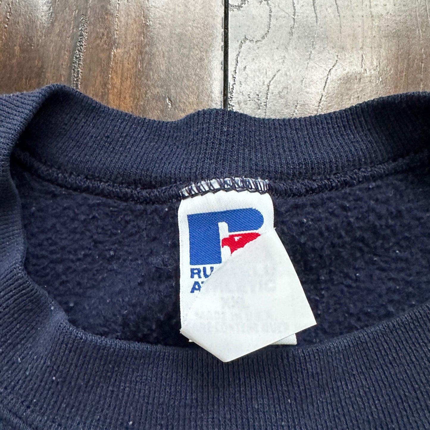 Vintage Russell Athletic Sweatshirt Navy Blue 2XL 90s Kanye V USA Basic Clean