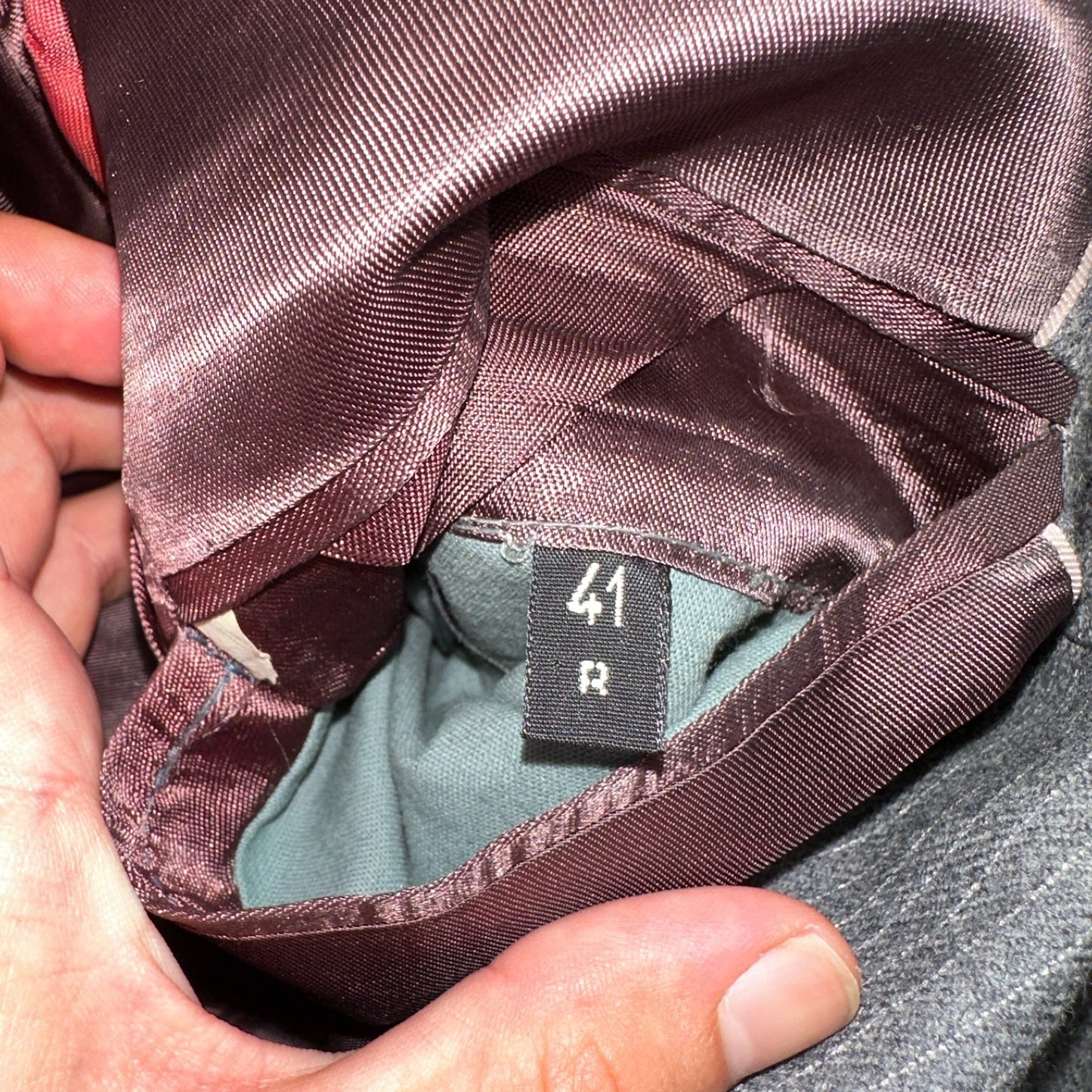 VTG Mens 2 PC Suit 41 Jacket Coat Pants Gray Rockabilly 80s Egon Von Furstenberg