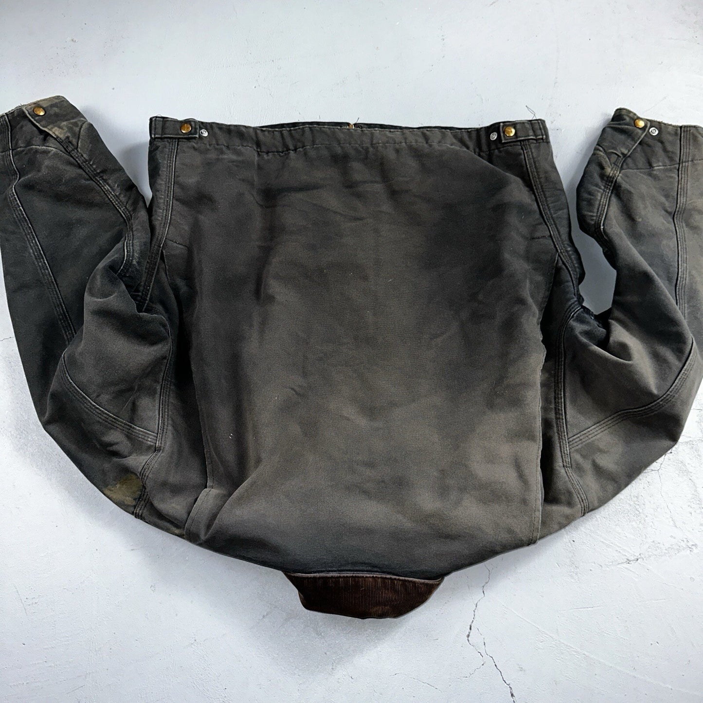 Carhartt VTG Jacket Mens 48 Black Detroit J01 Blanket Lined USA J97 BLK XL