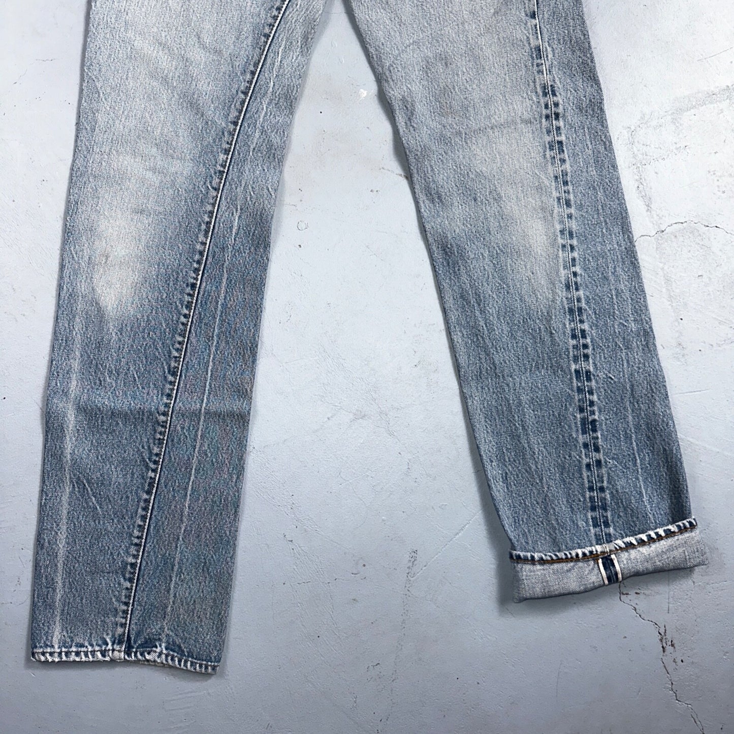 Levis 501 Vintage 80s Redline Selvedge USA XX Jeans Light Wash 29x38 Act 27x33