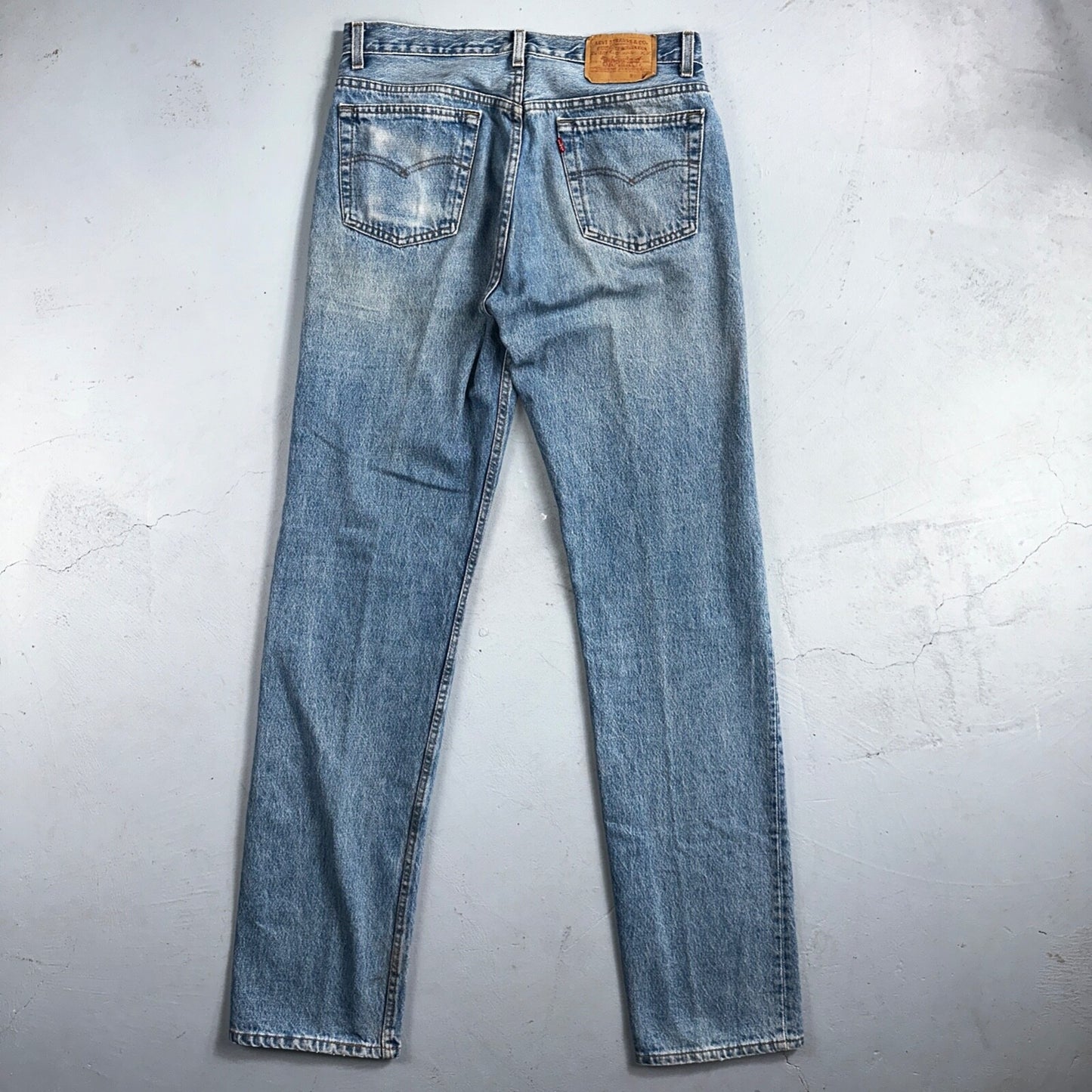Levis 501 Vintage 90s USA XX Straight Leg Jeans Blue Light Wash 34x36 Act 32x35
