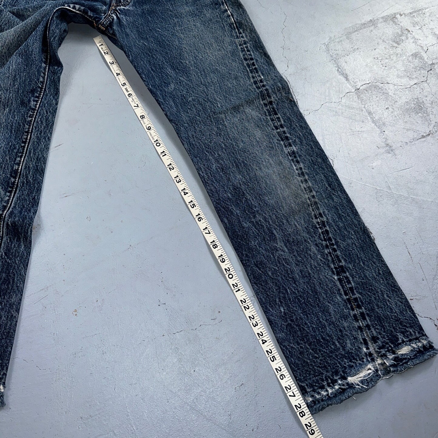 Levis 501 Big E Vintage 60s Redline Selvedge USA XX 1960s Jeans 28x32 Act 26x28