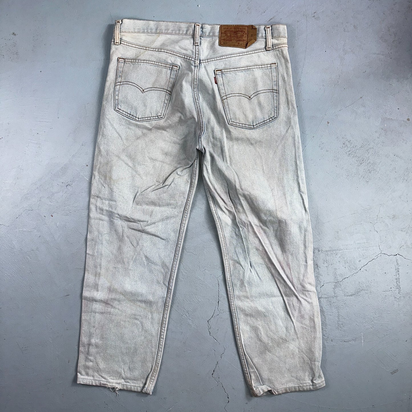 Levis 501 Vintage 90s Europe XX Straight Leg Jeans Light Wash 38x36 Act 35x27