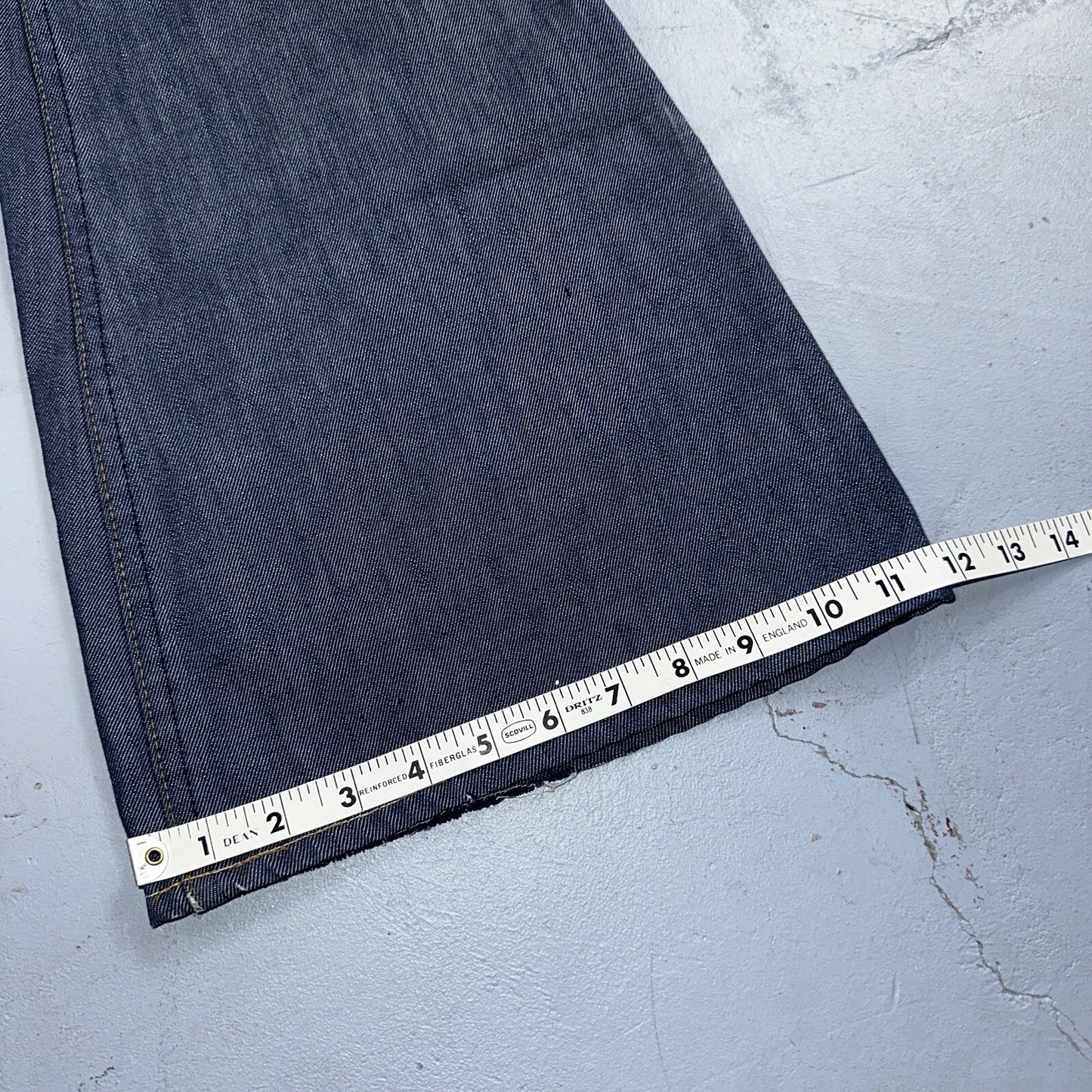 Levis 684 Orange Tab VTG Big Bell Dark Wash Bell Bottom Flare Jeans Sz 29x32