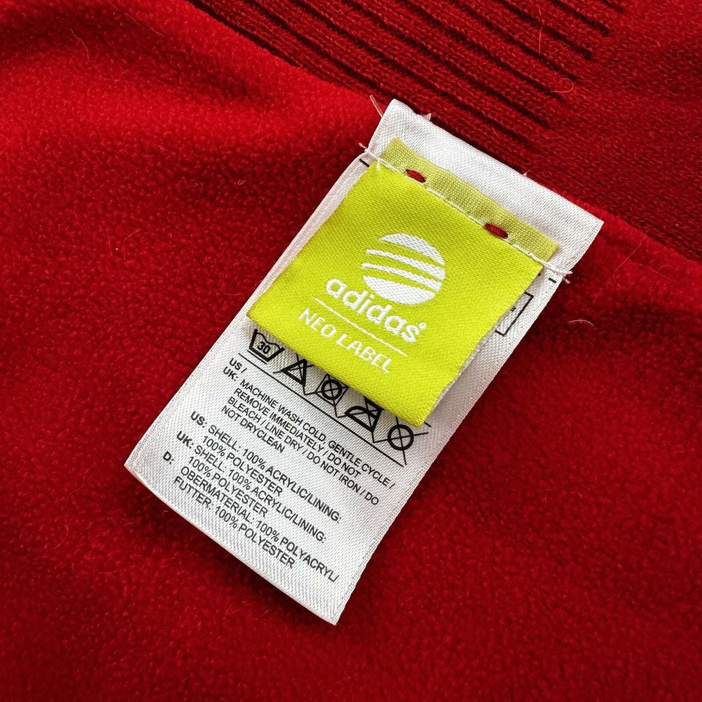 VTG Adidas Scarf Beautiful Red Colors Neo Label Soft Sports Athletic Swans