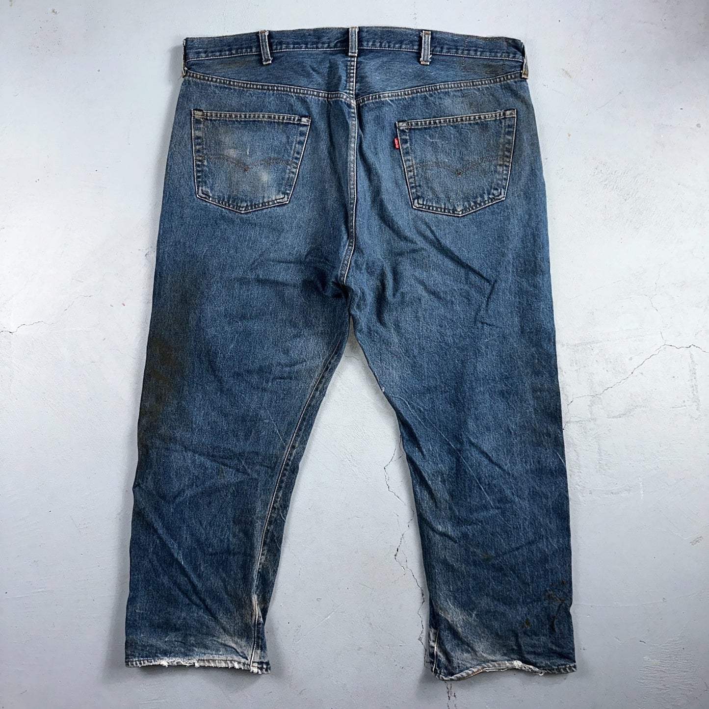 Levis 501 Vintage 80s Redline Selvedge USA XX Jeans Med Wash 48x30 Act 43x27