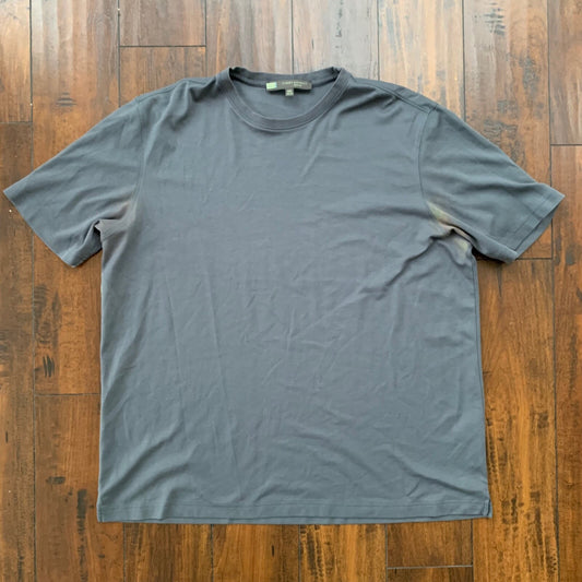 Robert Barakett T-Shirt Men XXL Short Sleeve Casual Pima Montreal Dark Gray