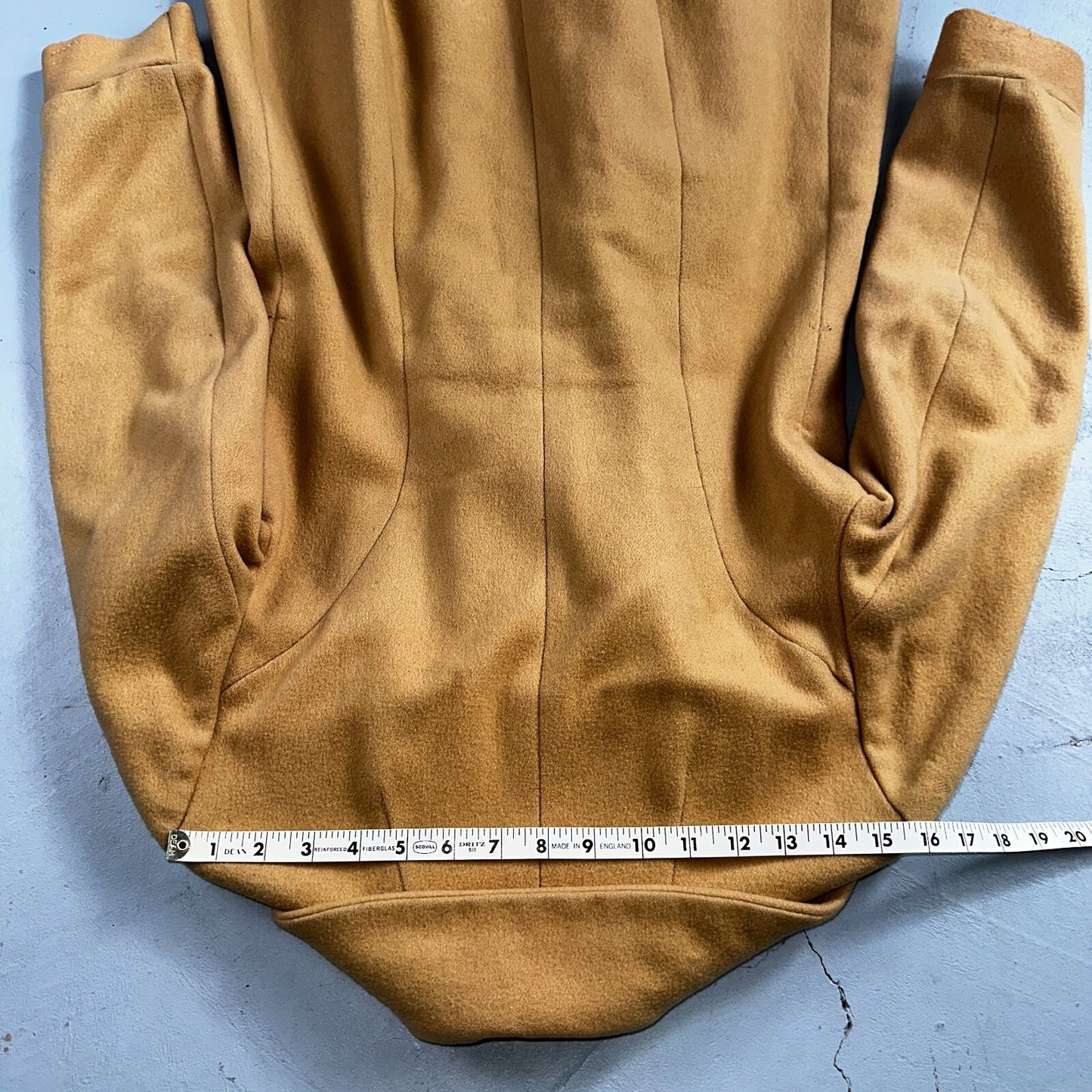 1950s Vintage Taupe Brown Wool Swing Coat Boho Warm Winter Rockabilly Belted 50s