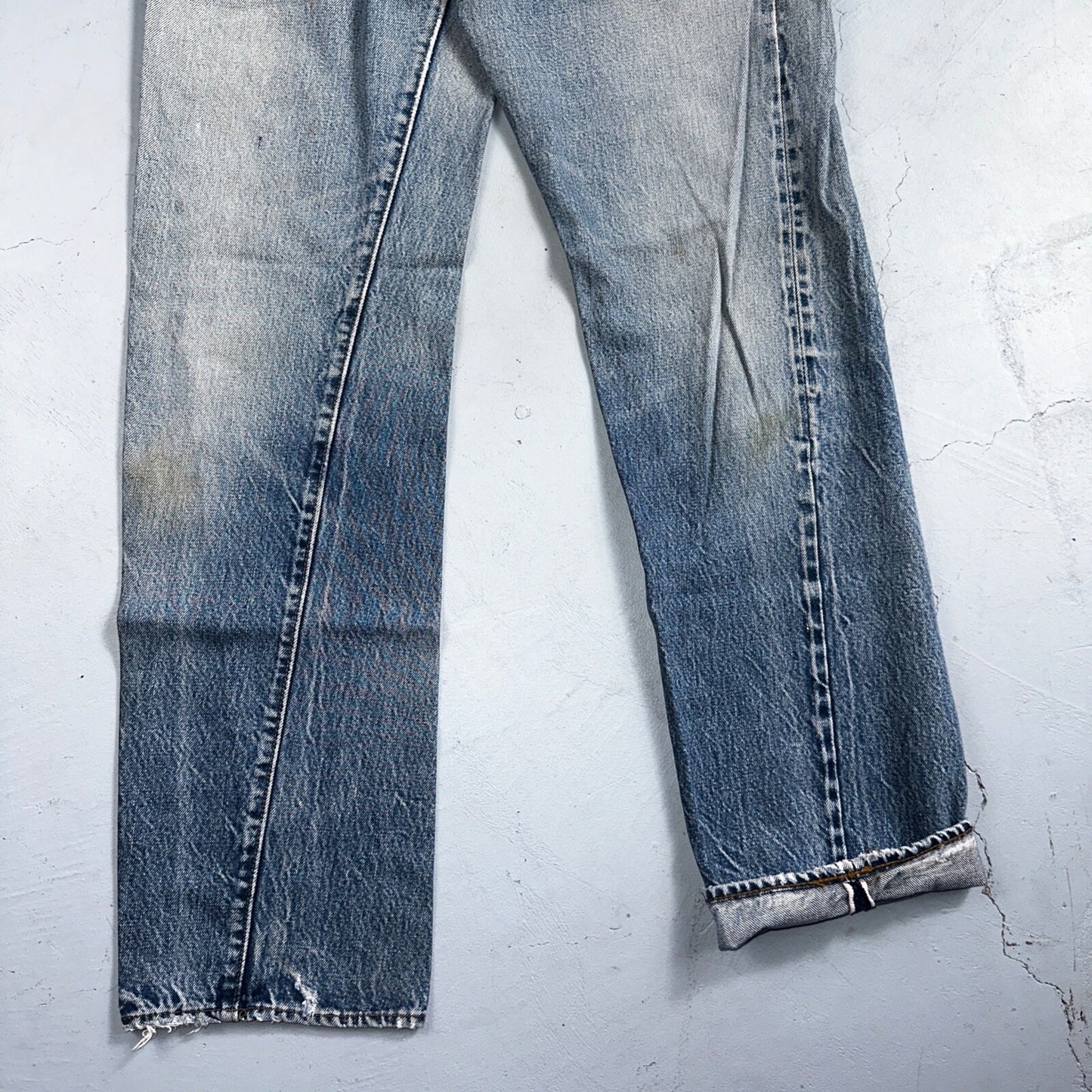 Levis 501 Vintage 80s Redline Selvedge USA XX Jeans Light Wash 1980s Act 28x32