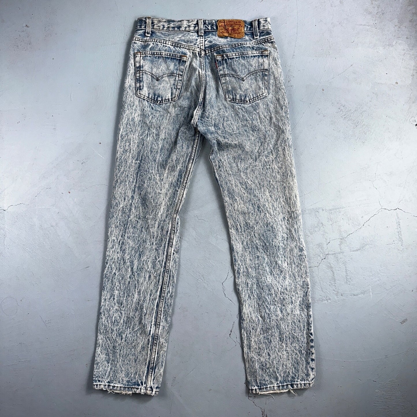 Levis 501 Vintage 80s USA XX Straight Leg Jeans Blue Acid Wash 31x32 Act 30x31