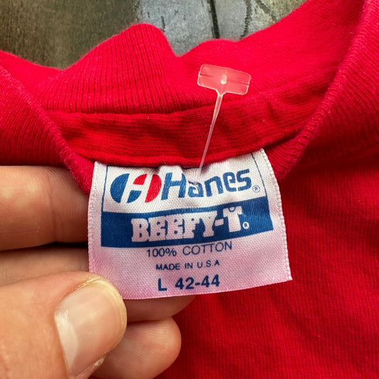 USC Gerontology Vintage T Shirt Hanes 80s Red College School Science Study Rap