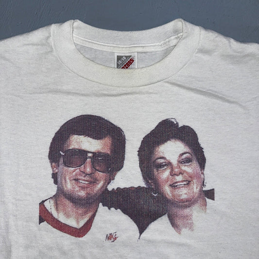 Aviator Sunglasses VTG T Shirt Family Photo 2 Random People 1970s Vibe Funny