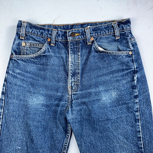Levis 505 Vintage 90s Orange Tab Jeans Blue Med 501 Wash 33x34 Act 31x33