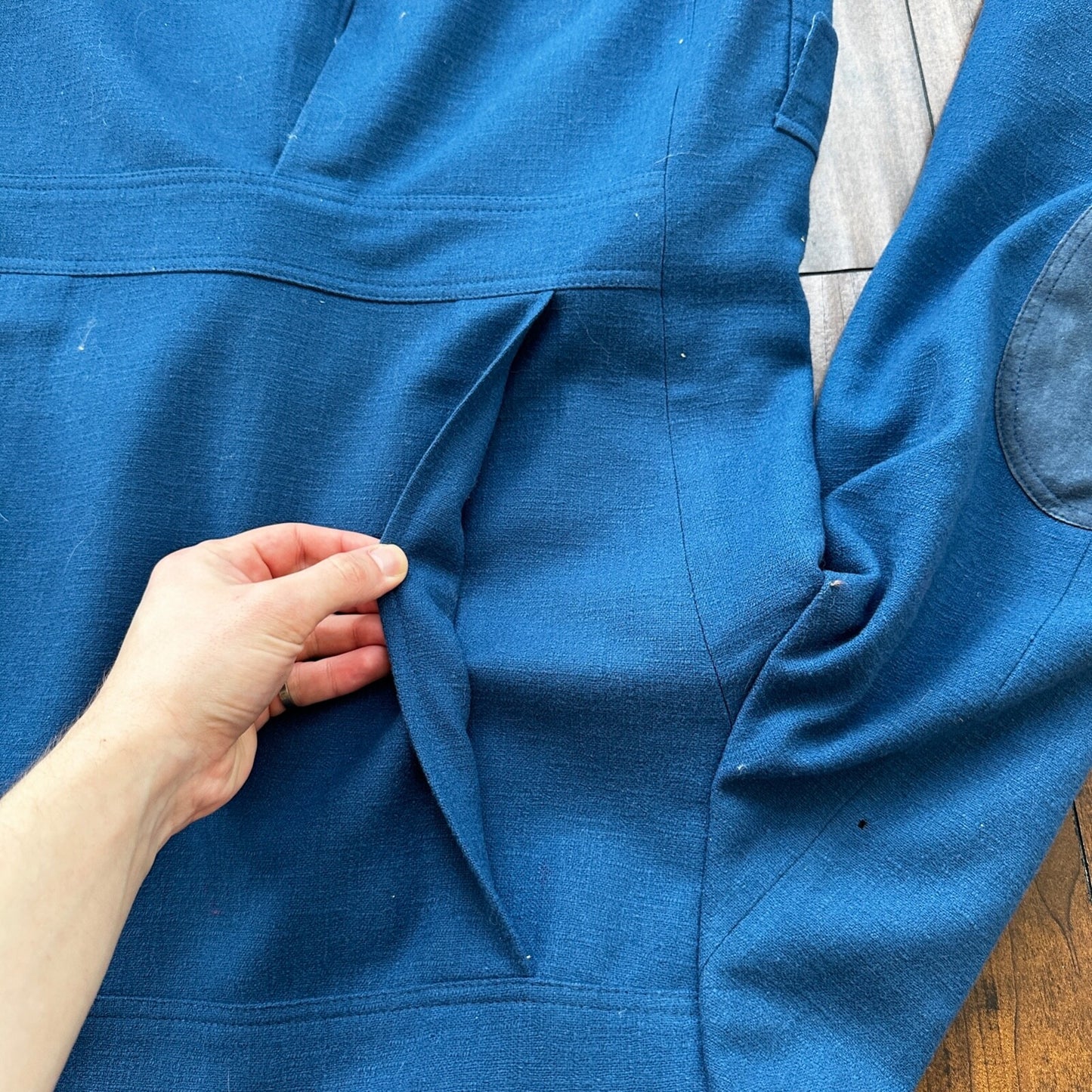 VTG Pendleton Jacket Blazer Men's 42 Blue 100% Pure Virgin Wool USA Western 70s