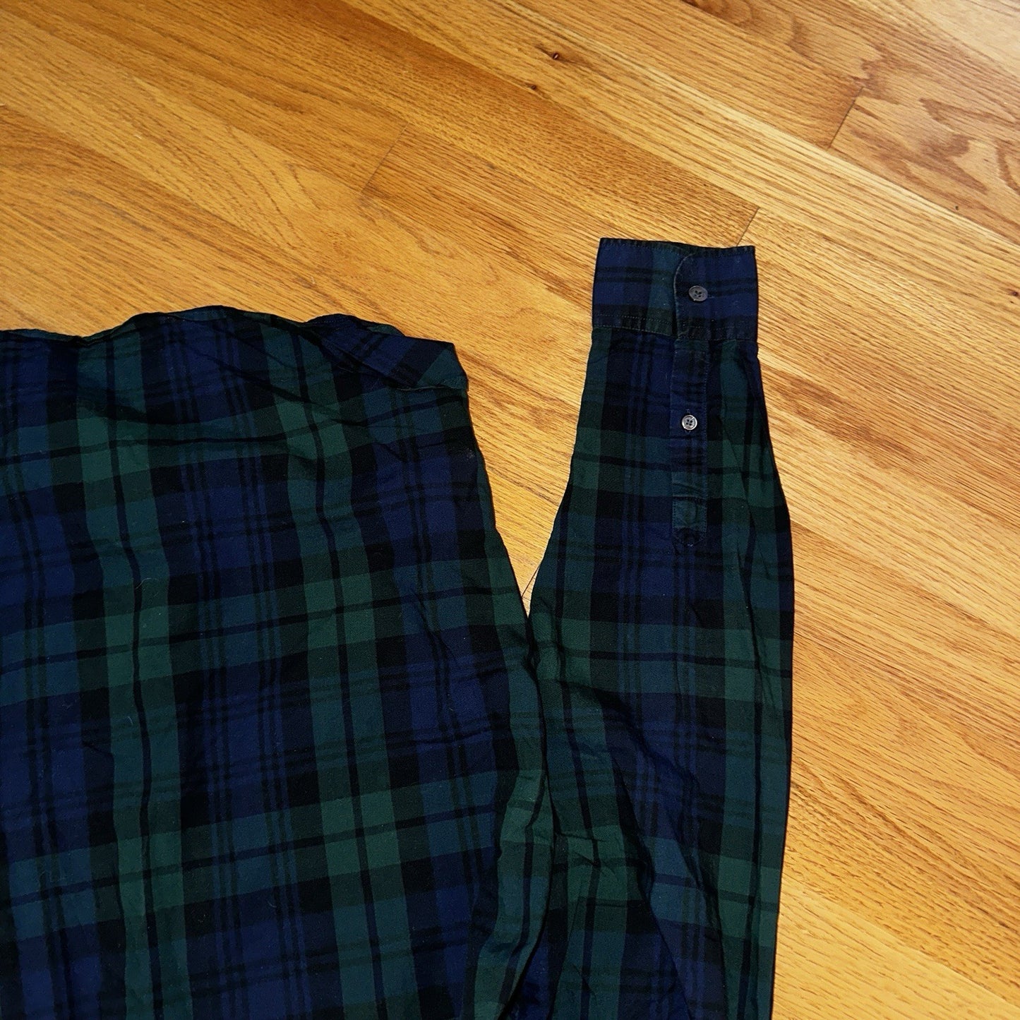 Burberry Men’sGreen Plaid Shirt Size S Button Up Long Sleeve Lightweight Cotton