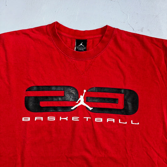 Nike Jordan 23 Basketball Y2K VTG T Shirt 2000s Sports Gym Micheal Large