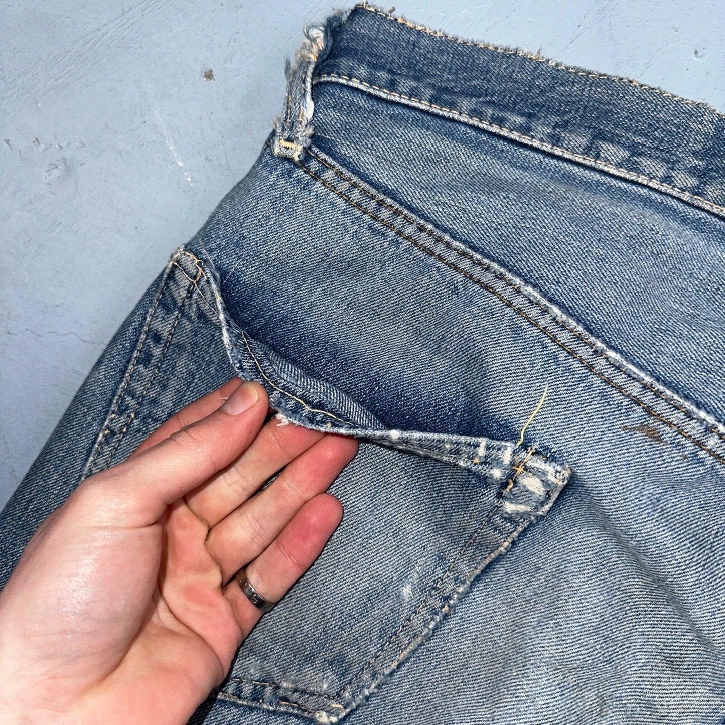 Levis 501 Big E Vintage 60s Redline Selvedge USA XX 1960s Jeans 66 Act 34x28