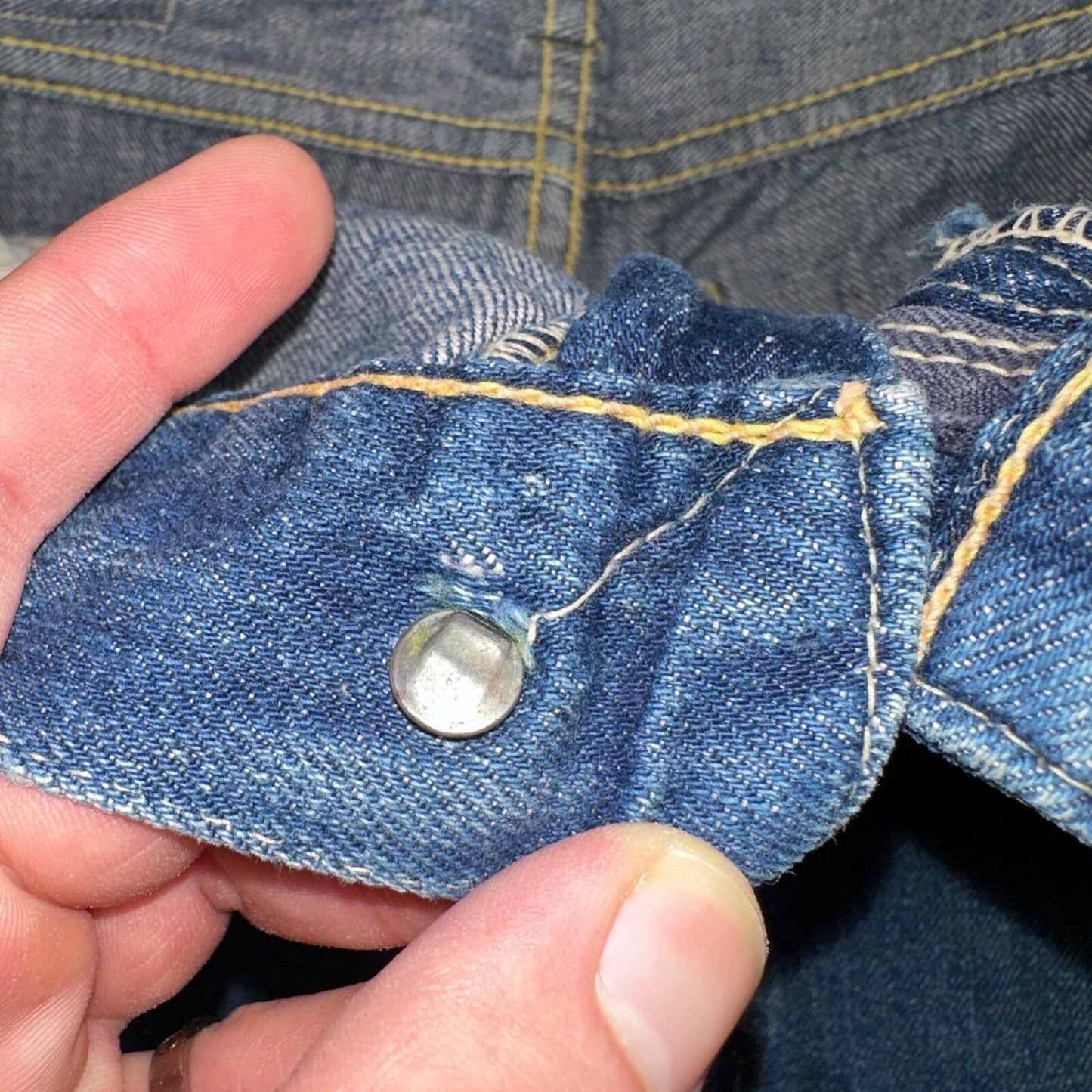 Levis 701 Big E Vintage 50s Redline Hidden Rivets USA 1950s Jeans 501 Act 26x29