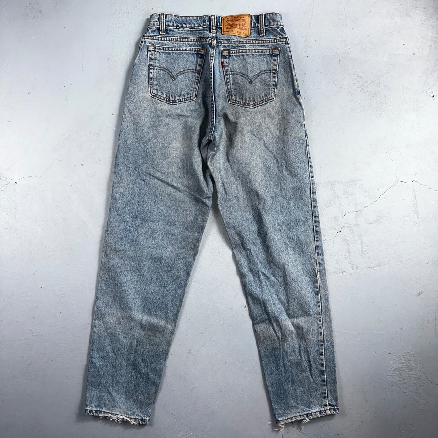 Levis 560 Vintage 90s Canada Red Tab Loose Fit Tapered Leg Blue Jeans 31x34