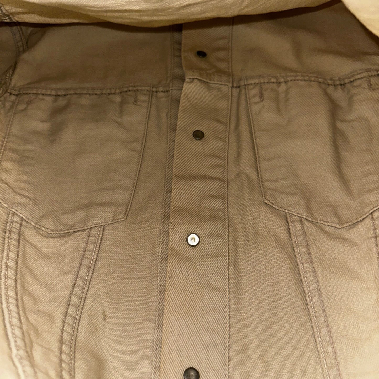 Levis VTG Trucker Jacket 557 Big E Type 3 1960s 60s 70518 1022 White Denim 2